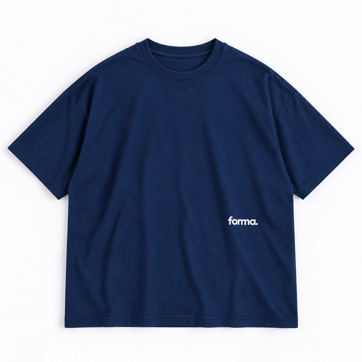 Polera azul oversized FORMA, vista frontal